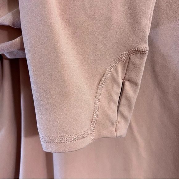 Zuda Orange Pullover Athletic Top 3X Kangaroo Pouch Pocket Thumb Holes Stretch - Picture 5 of 8